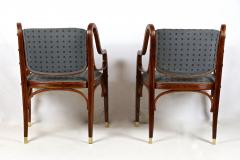  J J Kohn Pair Of Art Nouveau Armchairs by Otto Wagner for J J Kohn Austria ca 1904 - 3324990