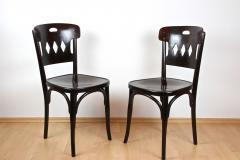  J J Kohn Pair Of Art Nouveau Bentwood Chairs by J J Kohn Vienna ca 1910 - 3383053