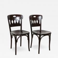  J J Kohn Pair Of Art Nouveau Bentwood Chairs by J J Kohn Vienna ca 1910 - 3384426