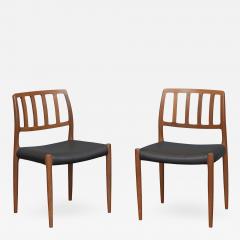  J L Mollers Mobelfabrik Niels Otto Moller Model 83 Teak Dining Chairs - 2254093