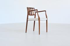  J L Mollers Mobelfabrik Niels Otto Moller armchairs 66 in rosewood and boucl Denmark 1974 - 4021295