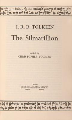  J R R TOLKIEN The Silmarillion by J R R TOLKIEN - 3336346
