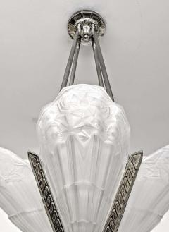  J Robert French Art Deco Pendant Chandelier Signed by J Robert - 3941698