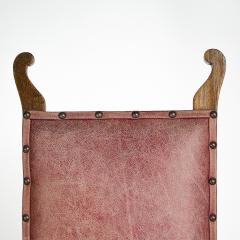  J S Henry J S Henry An ash Arts Crafts armchair with an elongated back curled ears - 4183301