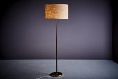  J T Kalmar Kalmar Lighting 1 of 2 Kalmar Leuchten Leather Wrapped solid Brass floor lamp Austria 1960s - 3574076