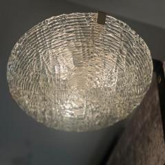  J T Kalmar Kalmar Lighting 1960s Large Glass Flush Mount by J T Kalmar  - 3872063