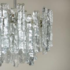  J T Kalmar Kalmar Lighting 1960s Murano Ice Glass Chandelier by Kalmar Austria - 2153454