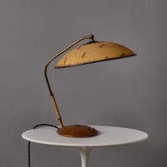  J T Kalmar Kalmar Lighting 1960s Sculptural Brass and Wood Table Lamp Attributed to J T Kalmar - 4587438