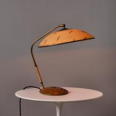  J T Kalmar Kalmar Lighting 1960s Sculptural Brass and Wood Table Lamp Attributed to J T Kalmar - 4587440