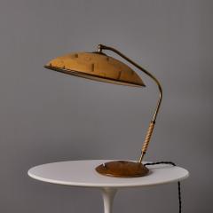  J T Kalmar Kalmar Lighting 1960s Sculptural Brass and Wood Table Lamp Attributed to J T Kalmar - 4587441