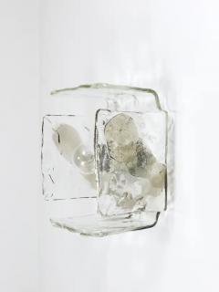  J T Kalmar Kalmar Lighting 2x J T Kalmar Large Murano Glass Sconce or Flush Mount Vienna 1960s - 4116897