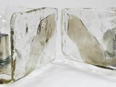  J T Kalmar Kalmar Lighting 2x J T Kalmar Large Murano Glass Sconce or Flush Mount Vienna 1960s - 4116919