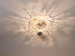  J T Kalmar Kalmar Lighting 2x J T Kalmar Large Murano Glass Sconce or Flush Mount Vienna 1960s - 4116926