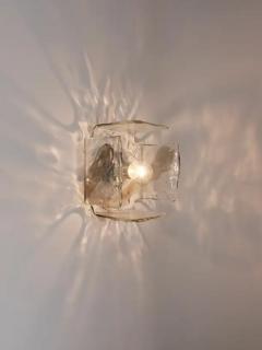  J T Kalmar Kalmar Lighting 2x J T Kalmar Large Murano Glass Sconce or Flush Mount Vienna 1960s - 4116927