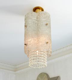  J T Kalmar Kalmar Lighting Exceptional Pair of J T Kalmar Crystal Lantern Chandeliers Austria circa 1951 - 4466467
