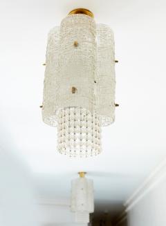  J T Kalmar Kalmar Lighting Exceptional Pair of J T Kalmar Crystal Lantern Chandeliers Austria circa 1951 - 4466469