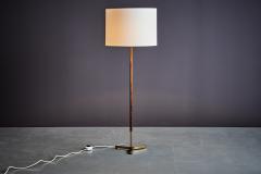  J T Kalmar Kalmar Lighting Floor Lamp in Brass and Rosewood by Kalmar Austria 1960s - 3736342