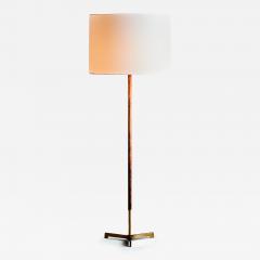  J T Kalmar Kalmar Lighting Floor Lamp in Brass and Rosewood by Kalmar Austria 1960s - 3743003