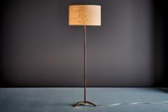  J T Kalmar Kalmar Lighting Floor Lamp in Brass and Wood by Kalmar - 4700492