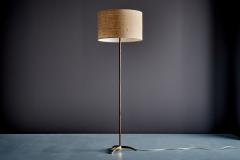  J T Kalmar Kalmar Lighting Floor Lamp in Brass and Wood by Kalmar - 4700493