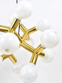  J T Kalmar Kalmar Lighting J T Kalmar Atomic Sputnik Chandelier Space Age Ceiling Lamp Brass 1960s - 4058177