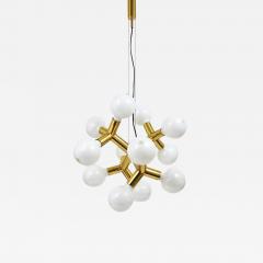  J T Kalmar Kalmar Lighting J T Kalmar Atomic Sputnik Chandelier Space Age Ceiling Lamp Brass 1960s - 4063391