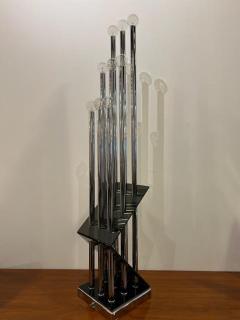  J T Kalmar Kalmar Lighting J T Kalmar Austrian Mid Century Large Chrome and Lucite Lamp - 4274598