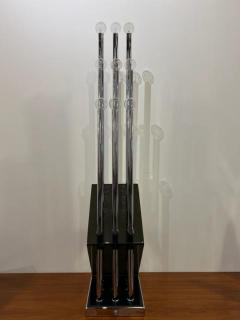 J T Kalmar Kalmar Lighting J T Kalmar Austrian Mid Century Large Chrome and Lucite Lamp - 4274600