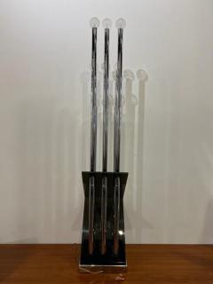  J T Kalmar Kalmar Lighting J T Kalmar Austrian Mid Century Large Chrome and Lucite Lamp - 4274603