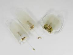  J T Kalmar Kalmar Lighting J T Kalmar Brass Murano Glass Petal Sconce Wall Light Vienna 1970s - 4105933