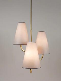  J T Kalmar Kalmar Lighting J T Kalmar Exquisite Curved Mid Century Brass Chandelier Vienna 1940s - 4068399