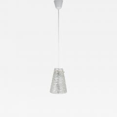  J T Kalmar Kalmar Lighting J T Kalmar Mid Century Textured Glass Brass Pendant Lamp Austria 1950s - 4648173
