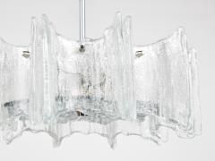  J T Kalmar Kalmar Lighting J T Kalmar Vienna Ice Glass Star Chandelier Austria 1960s - 4506087