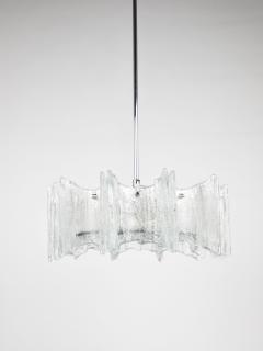  J T Kalmar Kalmar Lighting J T Kalmar Vienna Ice Glass Star Chandelier Austria 1960s - 4506102