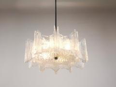  J T Kalmar Kalmar Lighting J T Kalmar Vienna Ice Glass Star Chandelier Austria 1960s - 4593343