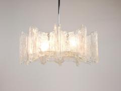  J T Kalmar Kalmar Lighting J T Kalmar Vienna Ice Glass Star Chandelier Austria 1960s - 4593349