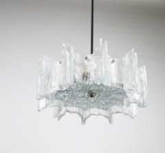  J T Kalmar Kalmar Lighting J T Kalmar Vienna Ice Glass Star Chandelier Austria 1960s - 4593356