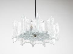  J T Kalmar Kalmar Lighting J T Kalmar Vienna Ice Glass Star Chandelier Austria 1960s - 4593359