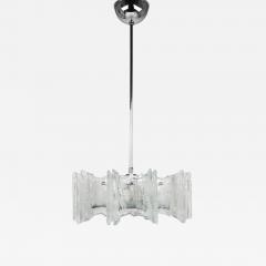  J T Kalmar Kalmar Lighting J T Kalmar Vienna Ice Glass Star Chandelier Austria 1960s - 4595195