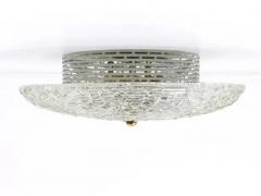  J T Kalmar Kalmar Lighting J T Kalmar Vienna Round Mid Century Flush Mount Ceiling Lamp Austria 1960s - 4042034