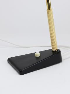  J T Kalmar Kalmar Lighting J T Kalmar Yellow Table Desk Side Lamp Brass Iron Vienna Austria 1950s - 4306584