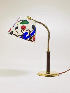  J T Kalmar Kalmar Lighting Josef Frank J T Kalmar Table Lamp Tisch berall Brass Leather Austria 1930 - 4064712