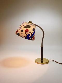  J T Kalmar Kalmar Lighting Josef Frank J T Kalmar Table Lamp Tisch berall Brass Leather Austria 1930 - 4064827