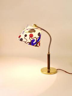  J T Kalmar Kalmar Lighting Josef Frank J T Kalmar Table Lamp Tisch berall Brass Leather Austria 1930 - 4064841