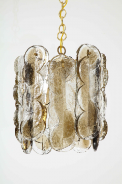  J T Kalmar Kalmar Lighting Kalmar Clear Amber Glass Chandelier  - 1198236