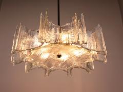  J T Kalmar Kalmar Lighting Kalmar Frosted Glass Midcentury Star Chandelier Austria 1960s - 4313224