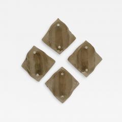  J T Kalmar Kalmar Lighting Kalmar Hand Blown Smoke Grey Glass Wall Sconesby Franken 1970s - 3284471