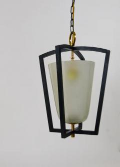  J T Kalmar Kalmar Lighting Kalmar Vienna Brass Lantern Midcentury Pendant Lamp Austria 1950s - 4064528