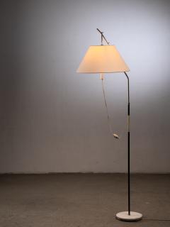  J T Kalmar Kalmar Lighting Kalmar black and white adjustable floor lamp Austria 1950s - 2918642