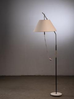  J T Kalmar Kalmar Lighting Kalmar black and white adjustable floor lamp Austria 1950s - 2918645